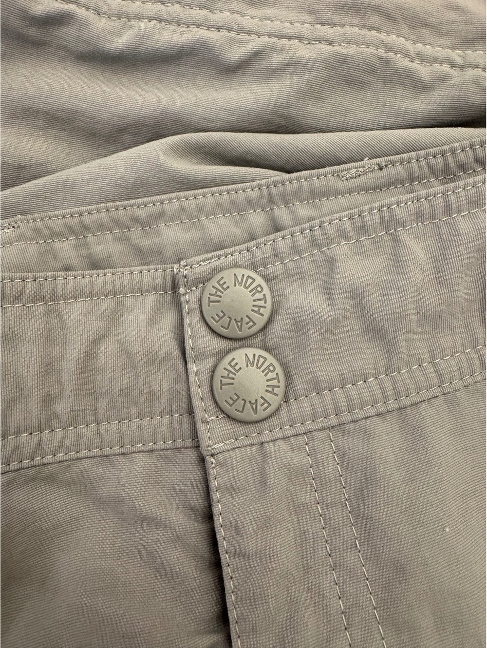 The North Face Womens 12 Long Convertible Zip Off Hiking Cargo Pants Gray - Picture 5 of 5